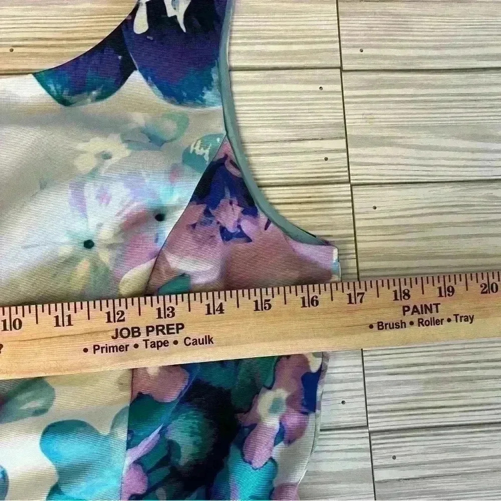 Eliza J Floral Faille Fit & Flare Dress - Picture 3 of 5